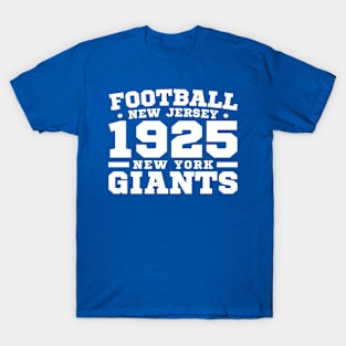 Football New Jersey 1925 New York Giants T-Shirt